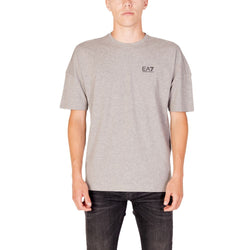 Gray Cotton T-Shirt EA7 Emporio Armani