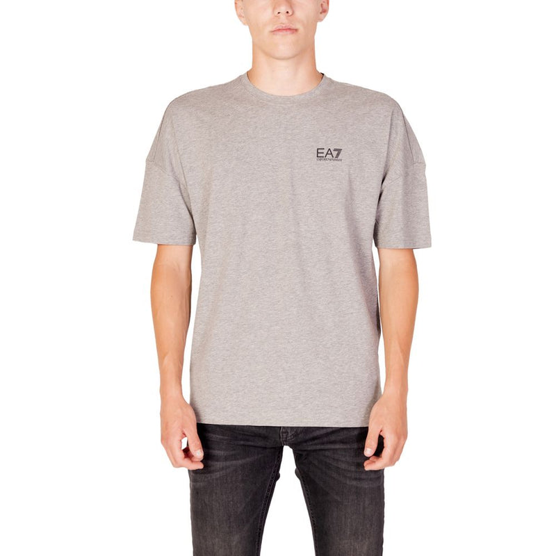 Gray Cotton T-Shirt EA7 Emporio Armani