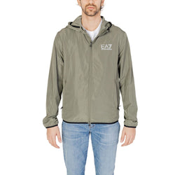 Green Polyester Jacket EA7 Emporio Armani