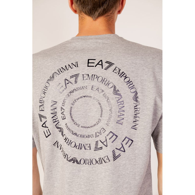 Gray Cotton T-Shirt EA7 Emporio Armani