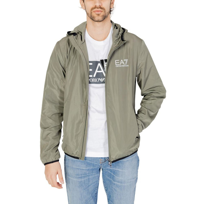 Green Polyester Jacket EA7 Emporio Armani