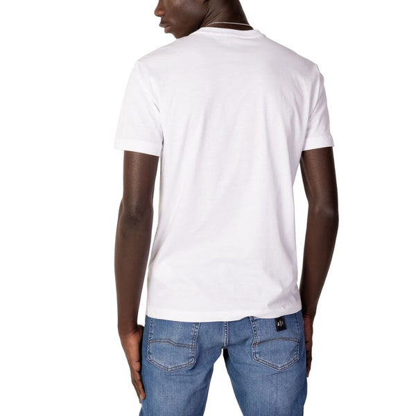 White Cotton T-Shirt EA7 Emporio Armani