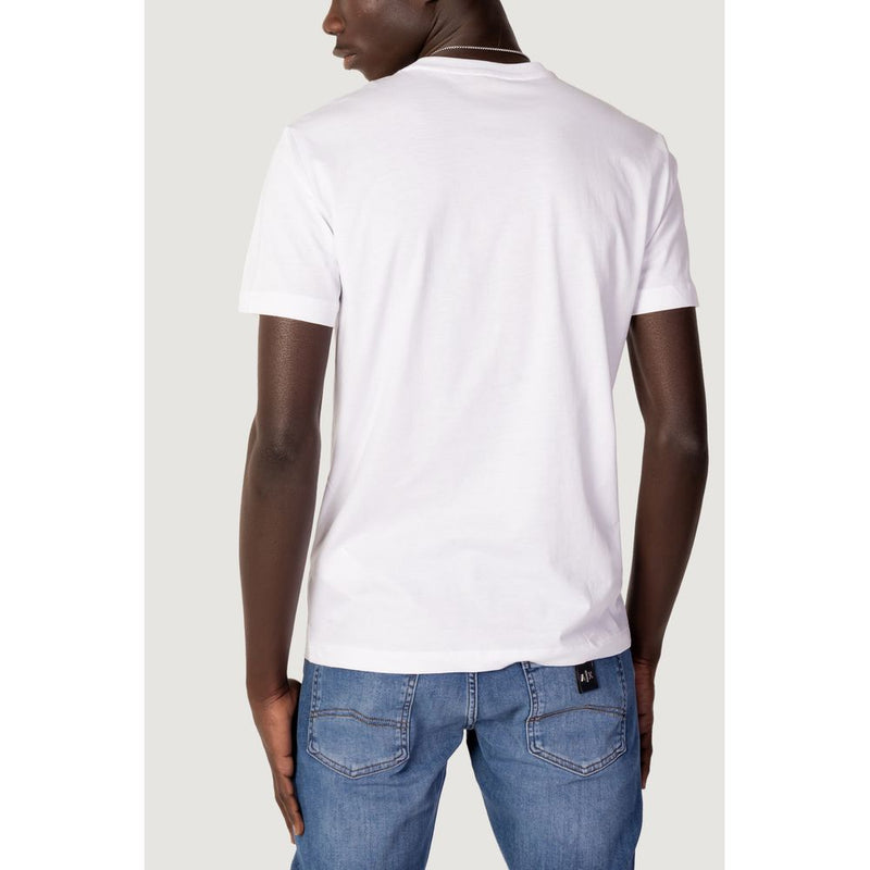 White Cotton T-Shirt EA7 Emporio Armani