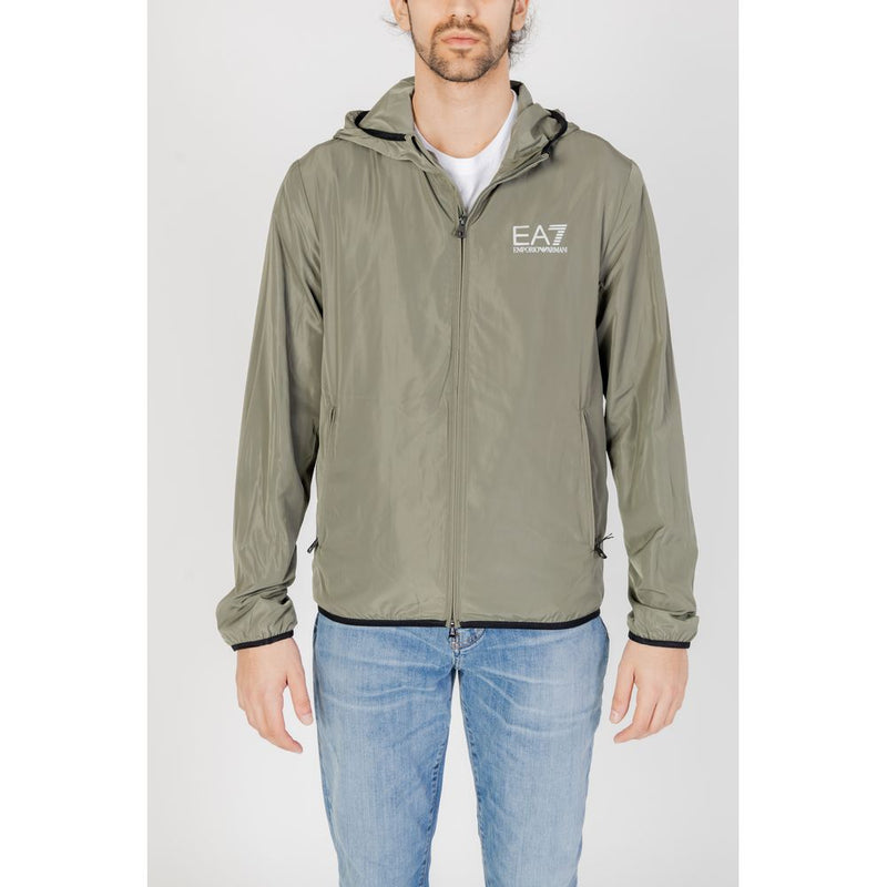 Green Polyester Jacket EA7 Emporio Armani