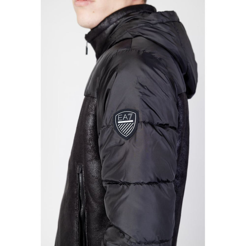 Black Polyester Jacket EA7 Emporio Armani