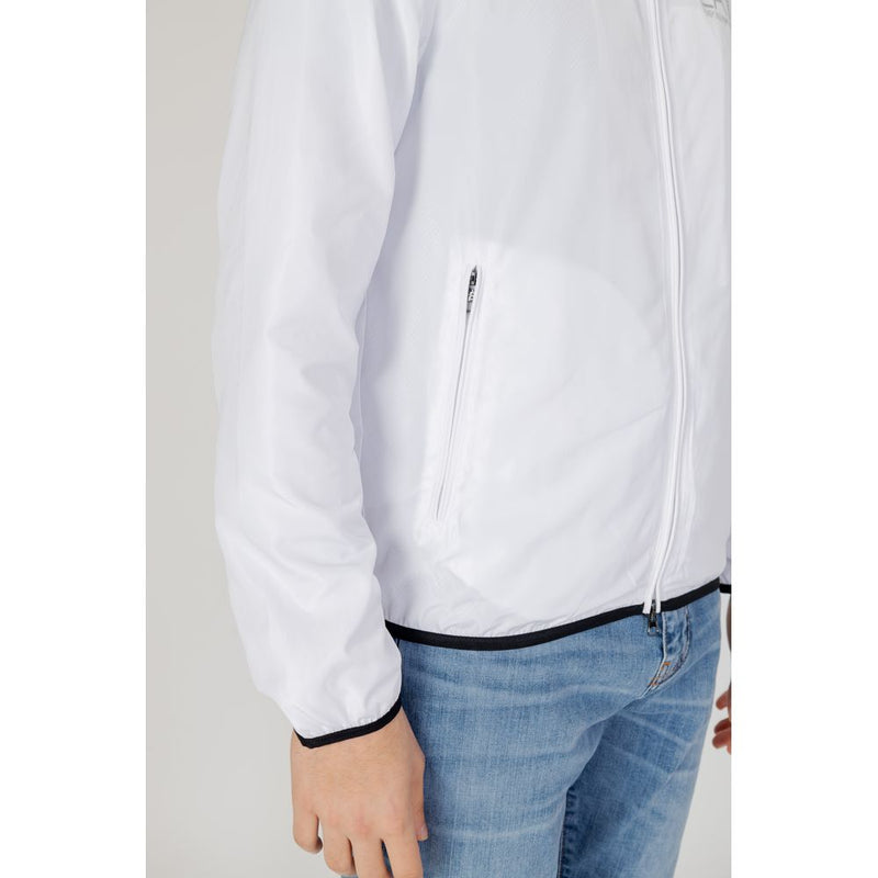 White Polyester Jacket EA7 Emporio Armani