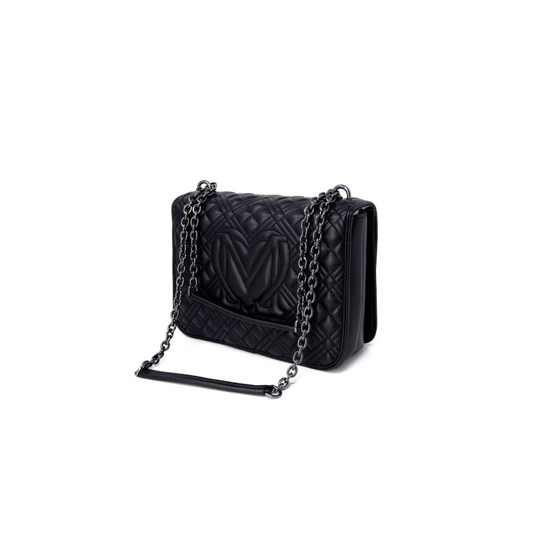 Bicolor Polyethylene Handbag Love Moschino