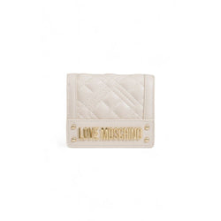 Beige Polyethylene Wallet Love Moschino