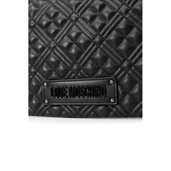 Black Polyethylene Handbag Love Moschino