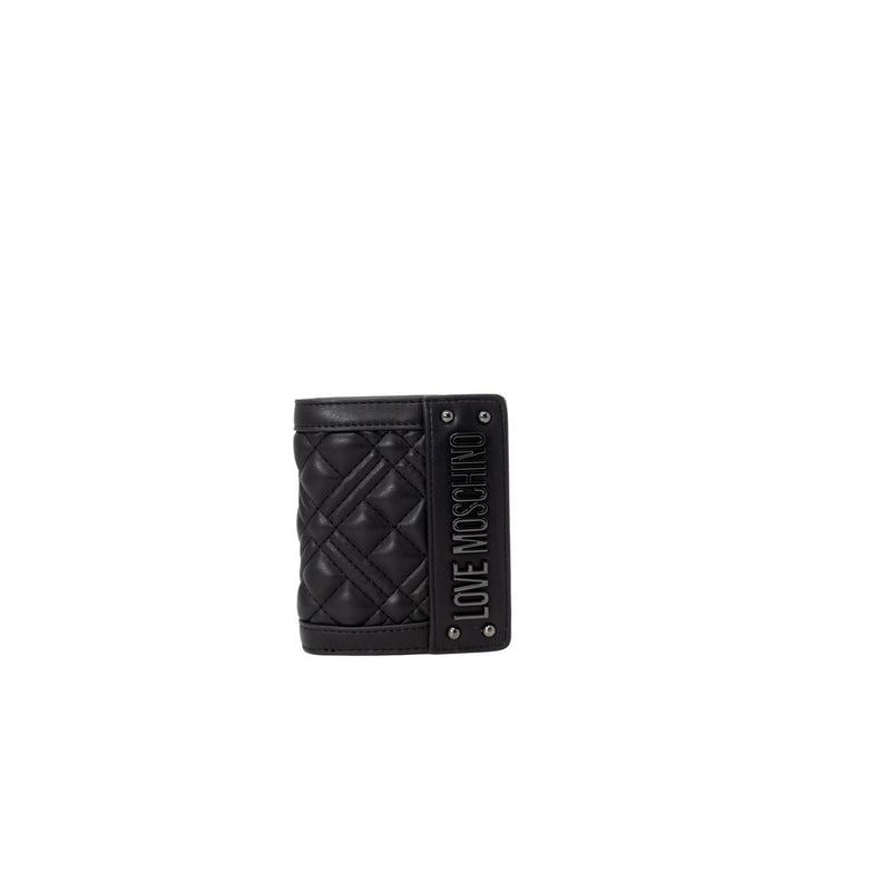 Black Polyethylene Wallet Love Moschino