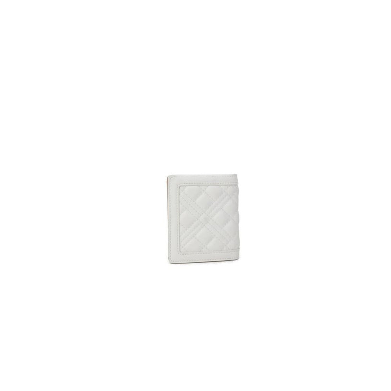 White Polyethylene Wallet Love Moschino