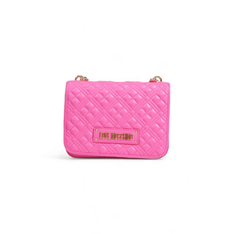 Pink Polyethylene Handbag Love Moschino