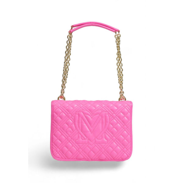 Pink Polyethylene Handbag Love Moschino