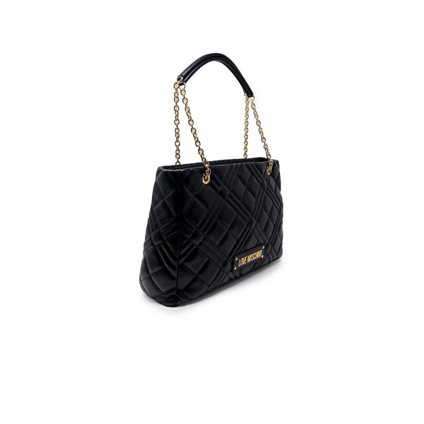 Black Polyethylene Handbag Love Moschino