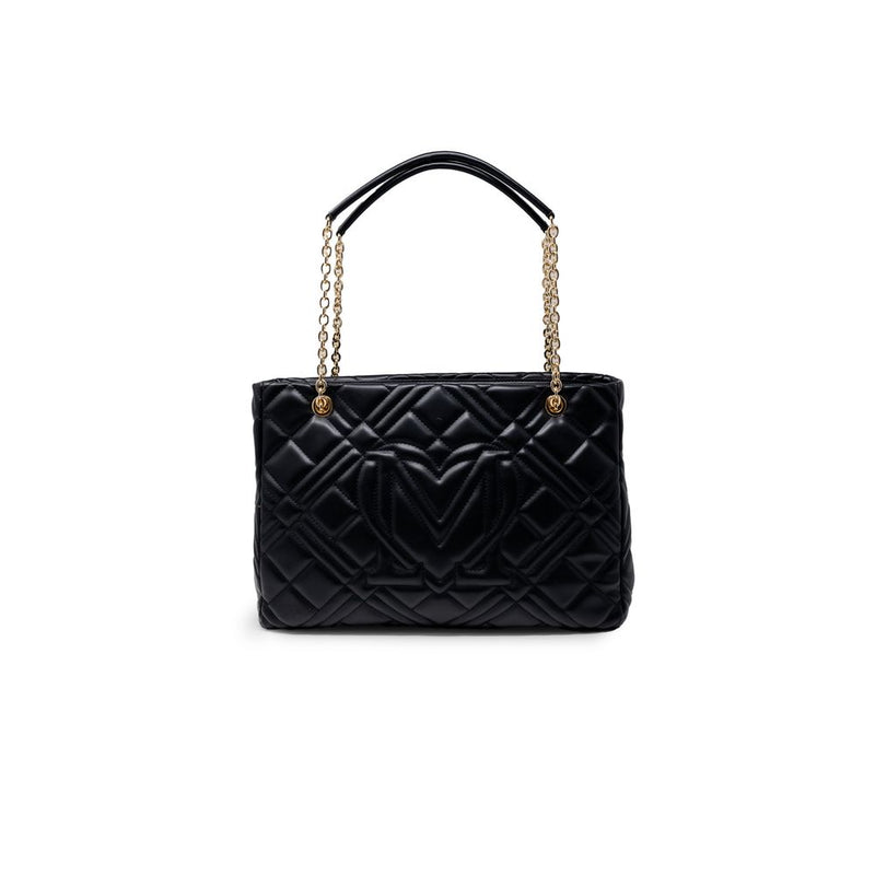 Black Polyethylene Handbag Love Moschino