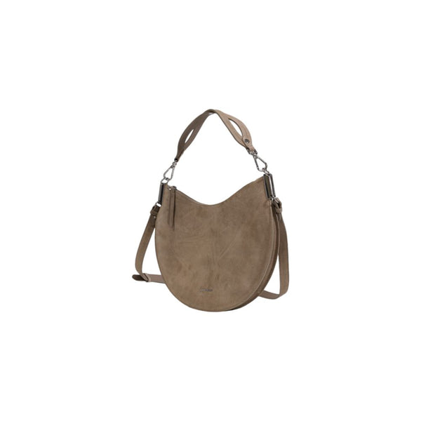 Gray Suede Handbag Coccinelle