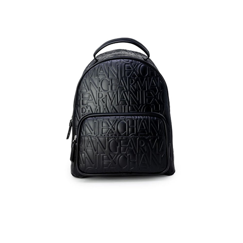 Black Polyester Backpack Armani Exchange