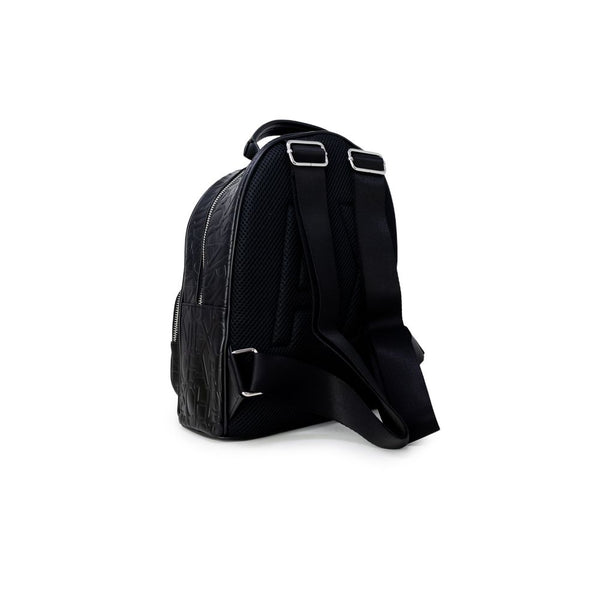 Black Polyester Backpack Armani Exchange