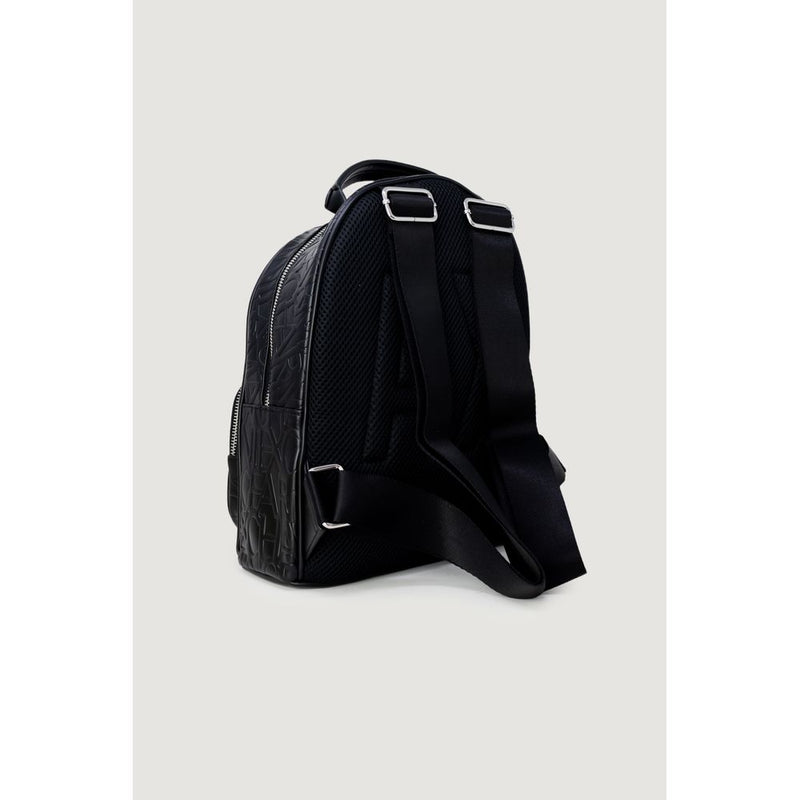 Black Polyester Backpack Armani Exchange