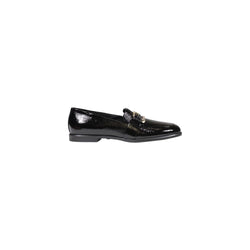 Black Leather Flat Shoe Furla