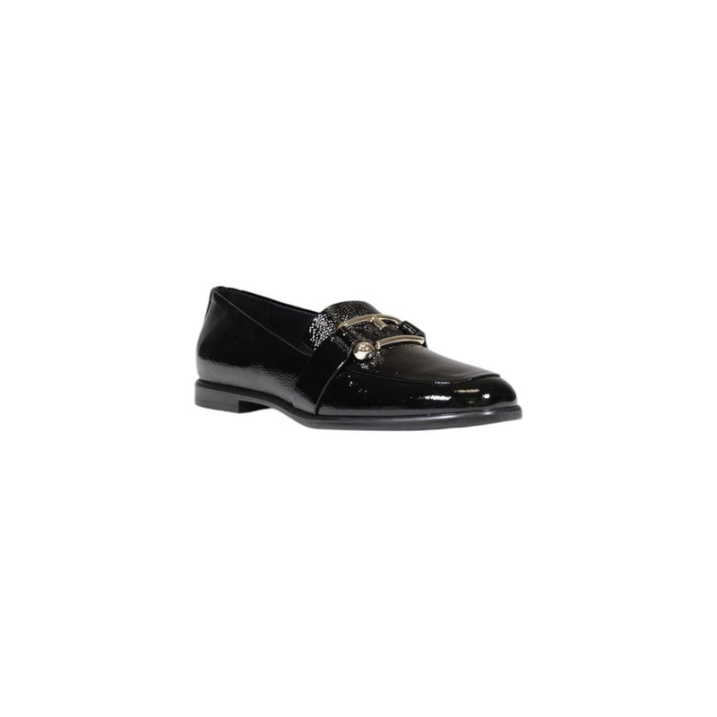 Black Leather Flat Shoe Furla