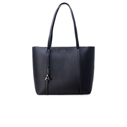 Black Synthetic Leather Handbag Armani Exchange