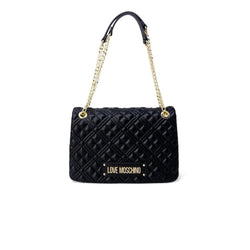 Gold Polyethylene Handbag Love Moschino