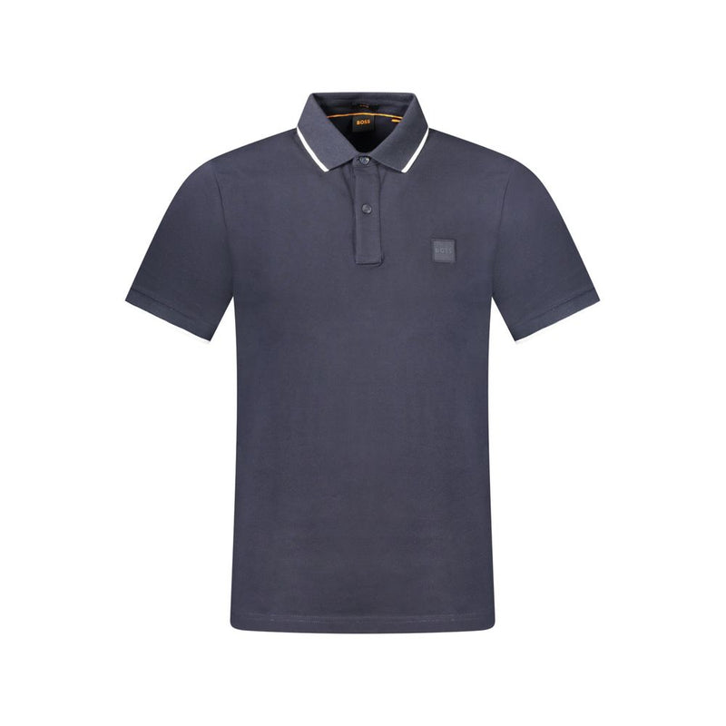 Blue Cotton Polo Shirt Hugo Boss