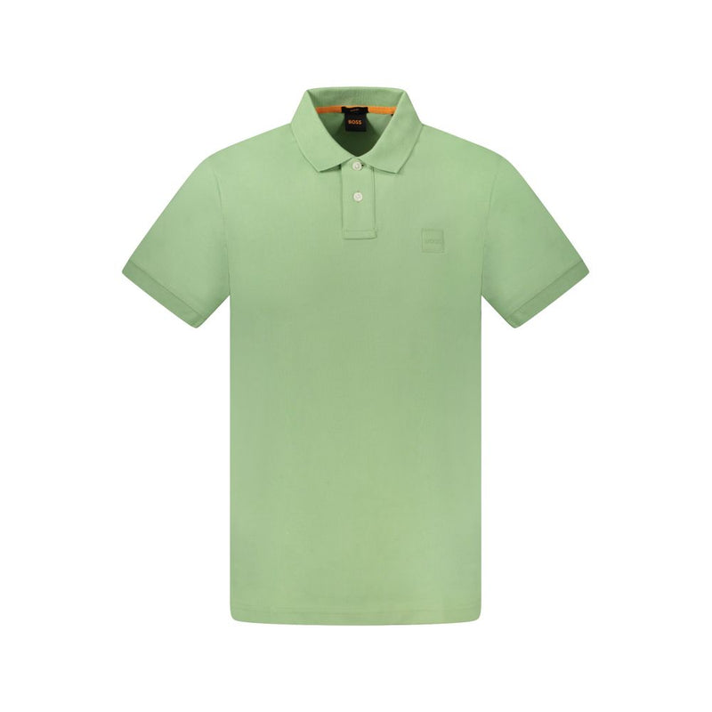 Green Cotton Polo Shirt Hugo Boss