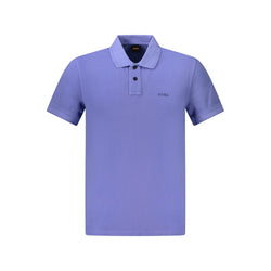 Blue Cotton Polo Shirt Hugo Boss