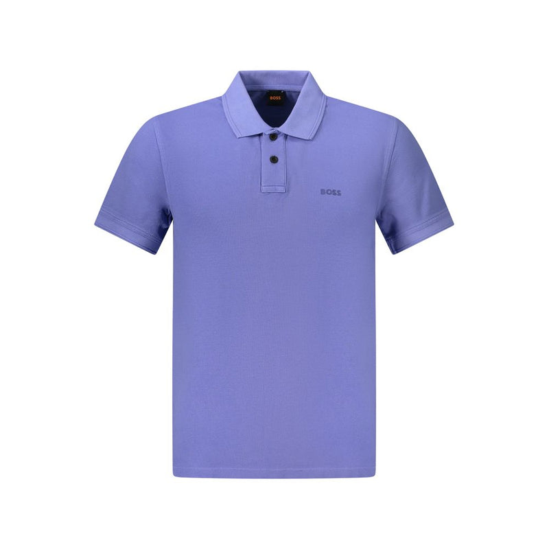 Blue Cotton Polo Shirt Hugo Boss