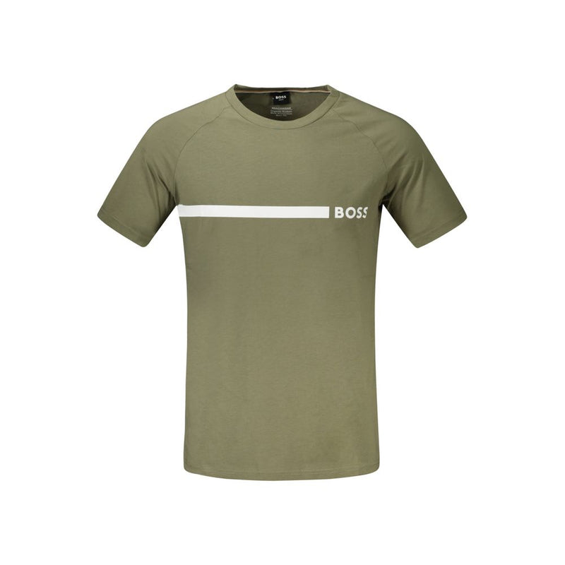 Green Cotton T-Shirt Hugo Boss