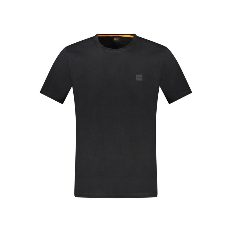 Black Cotton T-Shirt Hugo Boss