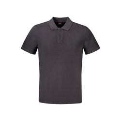 Black Cotton Polo Shirt Hugo Boss