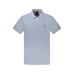 Light Blue Cotton Polo Shirt Hugo Boss