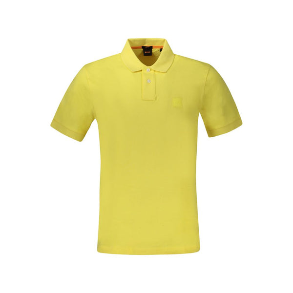 Yellow Cotton Polo Shirt Hugo Boss