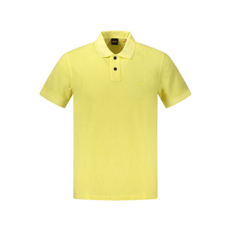 Yellow Cotton Polo Shirt Hugo Boss