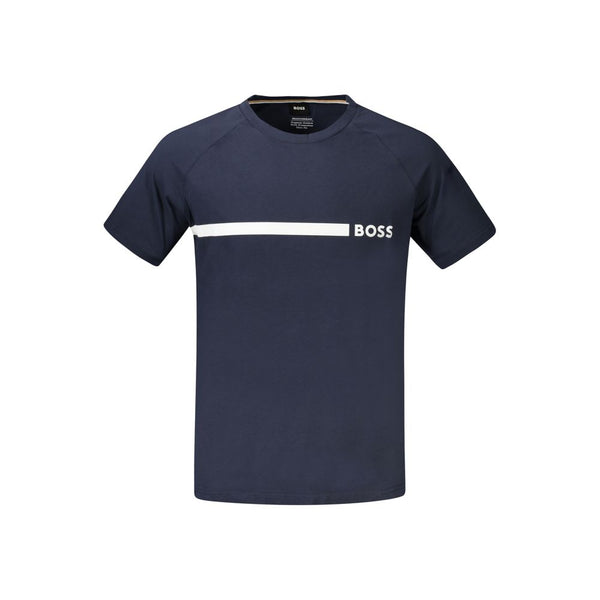 Blue Cotton T-Shirt Hugo Boss