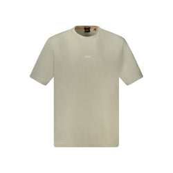 Beige Cotton T-Shirt Hugo Boss