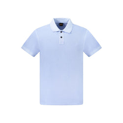 Light Blue Cotton Polo Shirt Hugo Boss