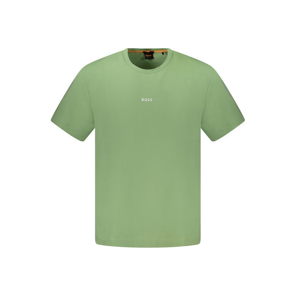 Green Cotton T-Shirt Hugo Boss