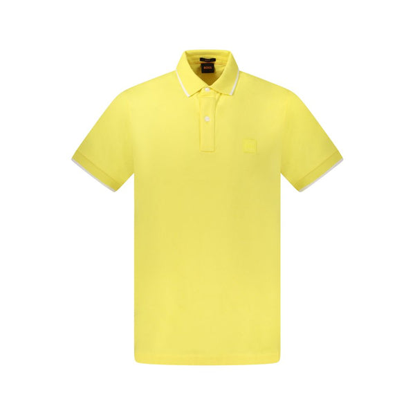 Yellow Cotton Polo Shirt Hugo Boss