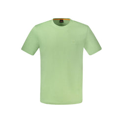 Green Cotton T-Shirt Hugo Boss