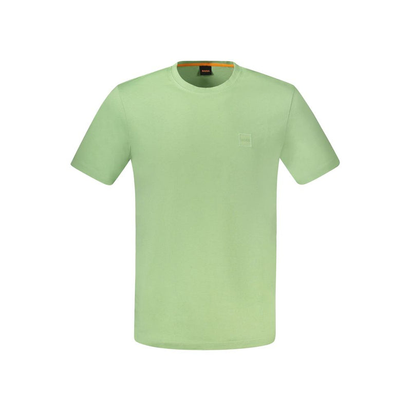 Green Cotton T-Shirt Hugo Boss