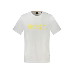 White Cotton T-Shirt Hugo Boss