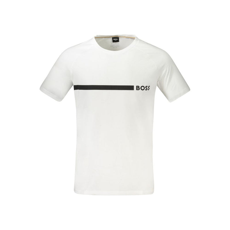 White Cotton T-Shirt Hugo Boss