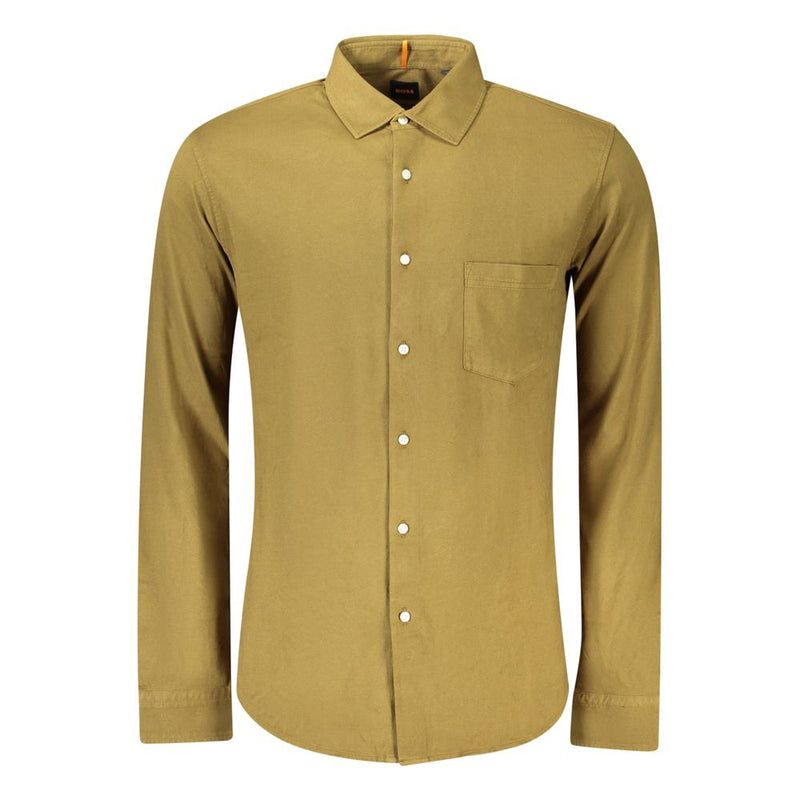 Green Cotton Shirt Hugo Boss