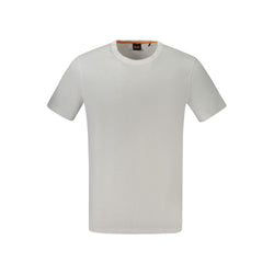 White Cotton T-Shirt Hugo Boss