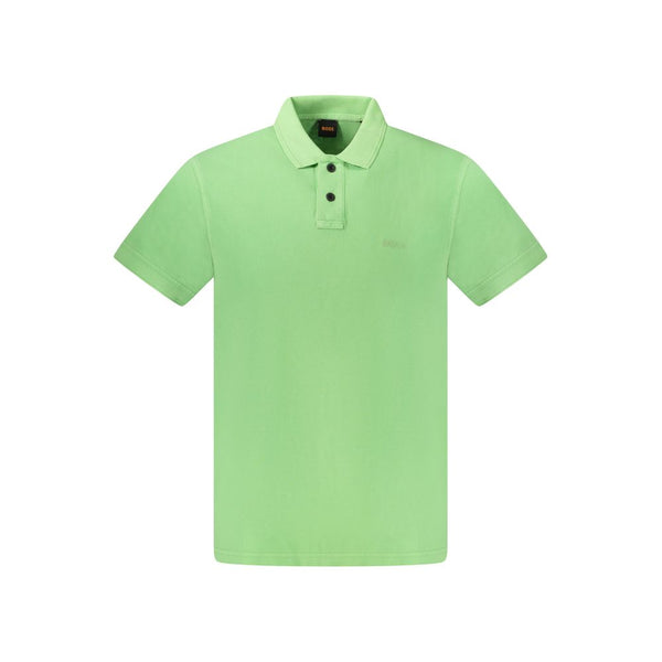 Green Cotton Polo Shirt