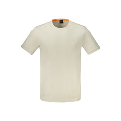 Beige Cotton T-Shirt Hugo Boss